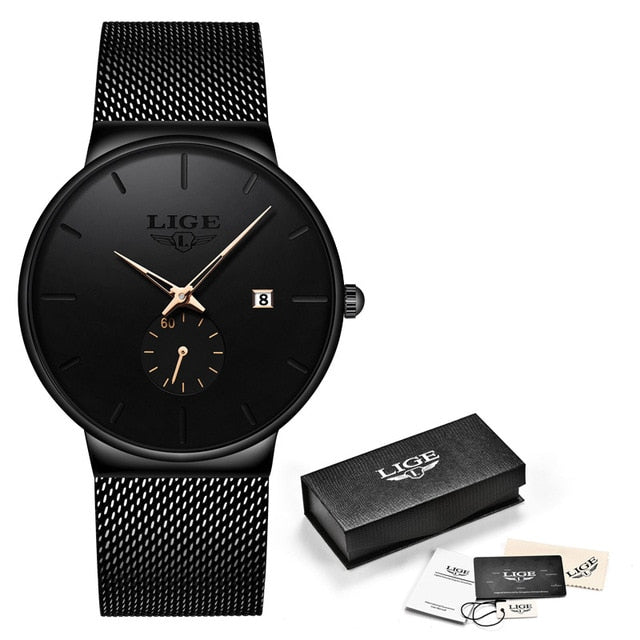 Fashion  Casual Waterproof Quartz Clock Mens Watches