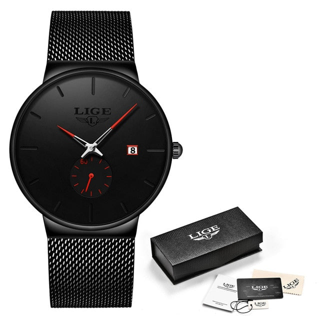Fashion  Casual Waterproof Quartz Clock Mens Watches