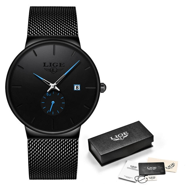 Fashion  Casual Waterproof Quartz Clock Mens Watches