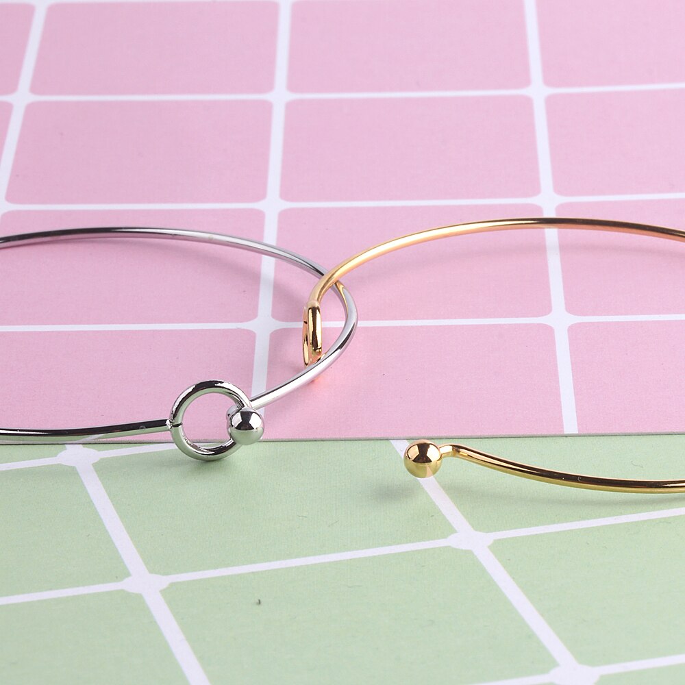 Cuff Bangles Stainless Steel Charm Bracelets for Women