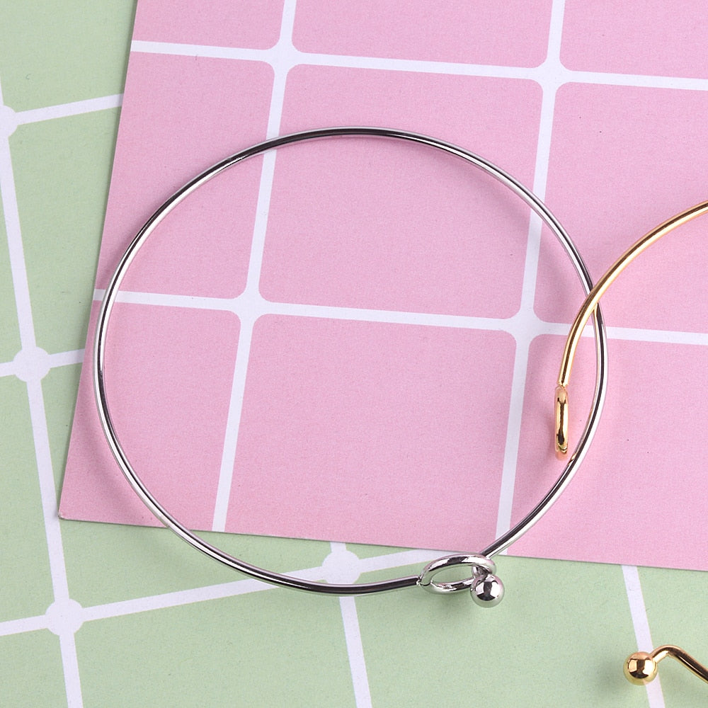 Cuff Bangles Stainless Steel Charm Bracelets for Women