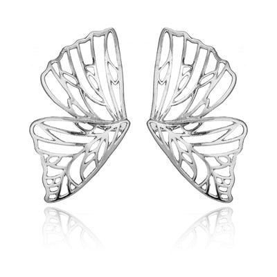 Gold Hollow Butterfly Drop Dangle Earring