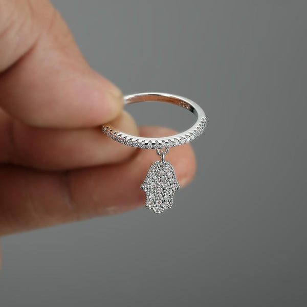 Simple Crystal Thin Rings For Women Wedding Bands