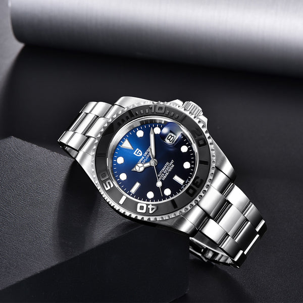Reloj automático para hombre, zafiro, reloj de pulsera mecánico de lujo.