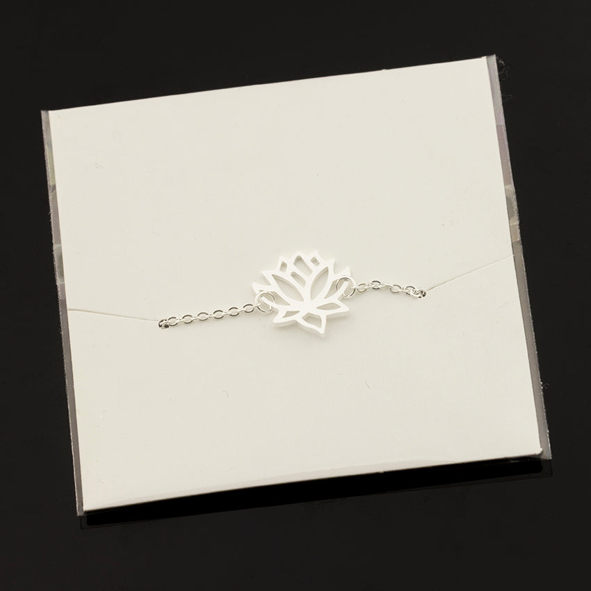Elegant Lotus Flower Anklet Bracelet Women Girls Foot Chain