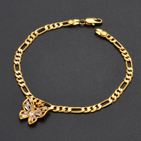 Zircon Butterfly Choker Pendant Necklaces