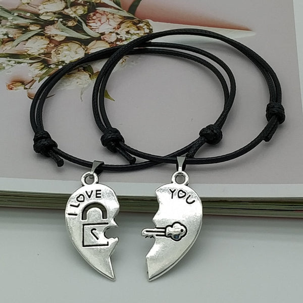 Nuevas pulseras de moda con corazón cosido para mujer