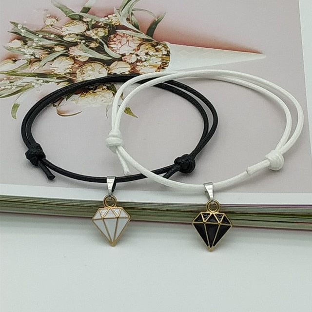 New Fashion Couple  Stitching Heart Bracelets Women