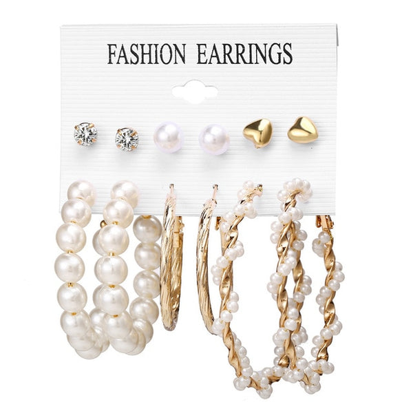 Pendientes vintage de acrílico con borlas para mujer, conjunto de pendientes bohemios