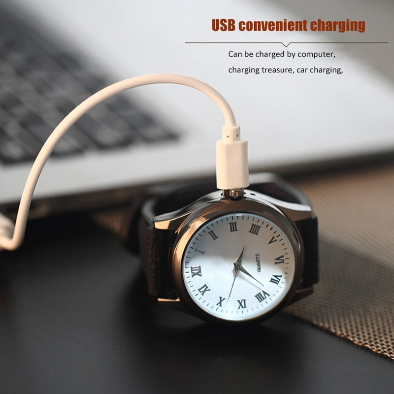 Digital USB Lighter Watch