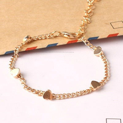 Gold Color Moon Star Charms bracelet for Women