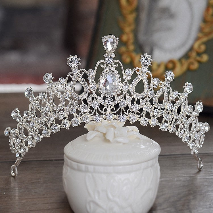 Fashion Crystal Bride Tiara CrownsJewelry Sets