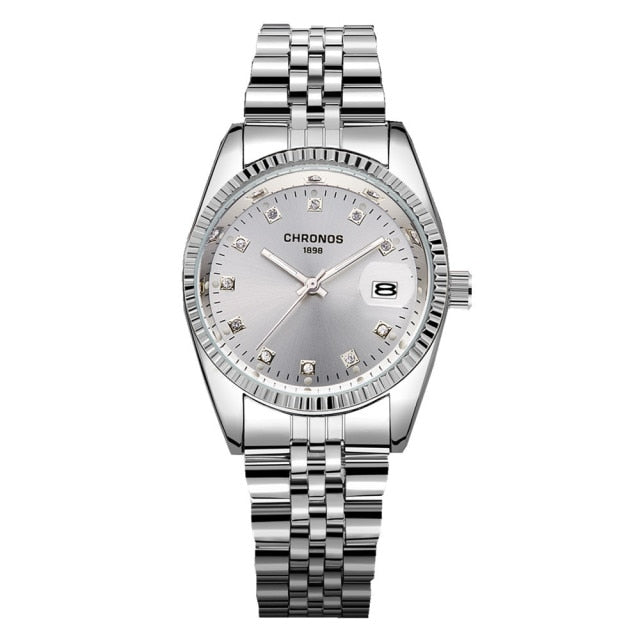 Luxury Gold  Couple Watch Diamond Women's Watch