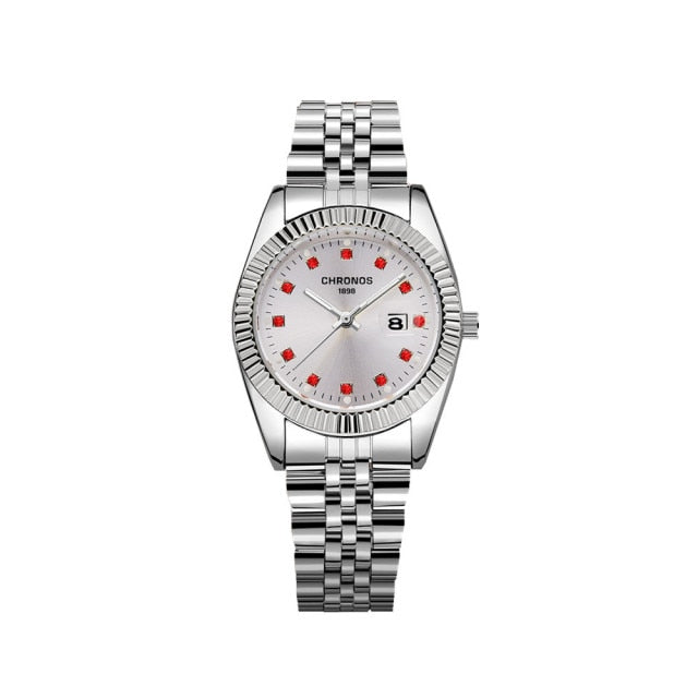 Luxury Gold  Couple Watch Diamond Women's Watch