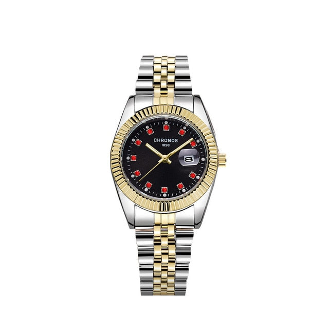Luxury Gold  Couple Watch Diamond Women's Watch