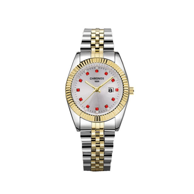 Luxury Gold  Couple Watch Diamond Women's Watch