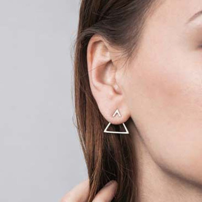 Personality Trendy Three ways to wear Triangle Earring