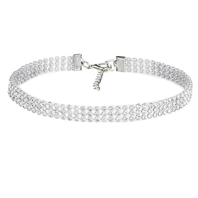 Crystal Rhinestone Choker Necklace