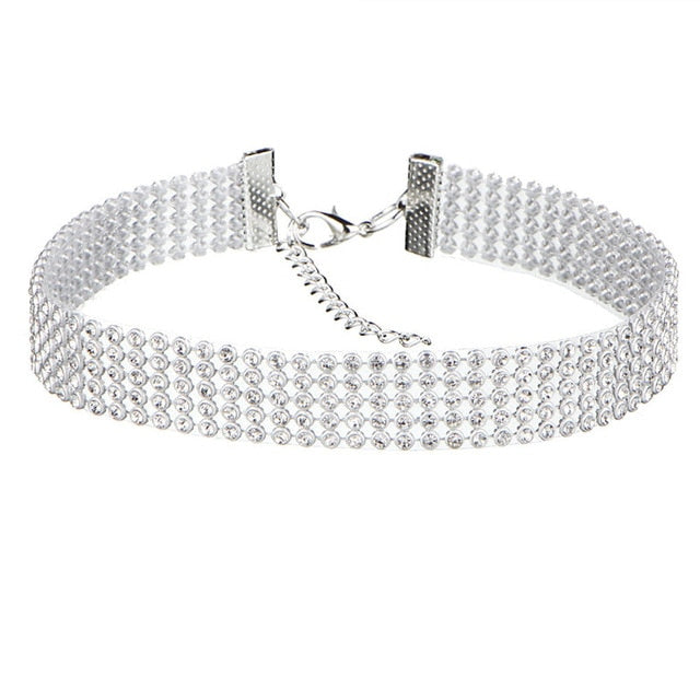 Crystal Rhinestone Choker Necklace