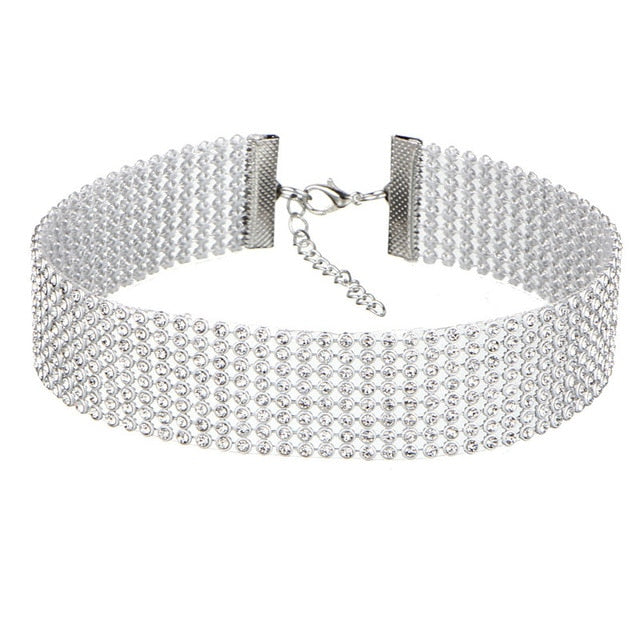 Crystal Rhinestone Choker Necklace