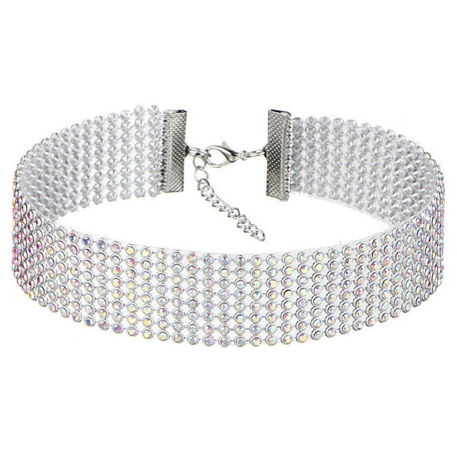 Crystal Rhinestone Choker Necklace