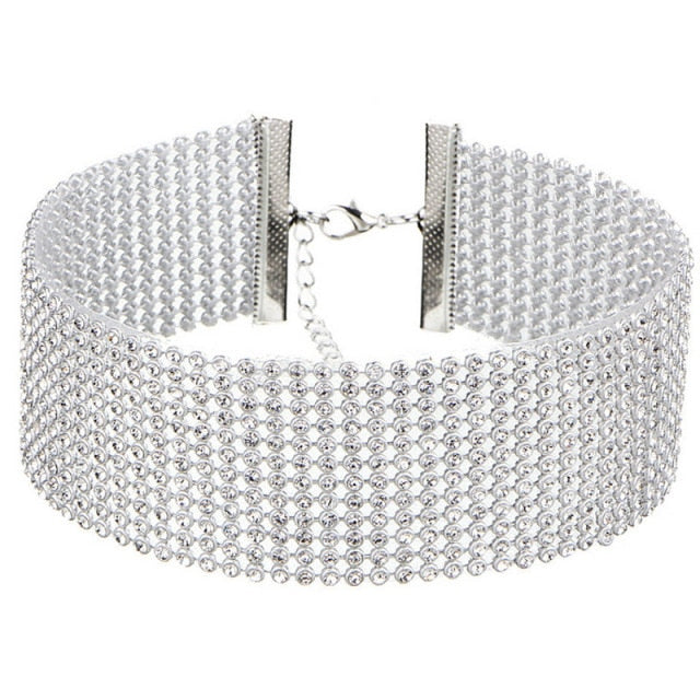 Crystal Rhinestone Choker Necklace