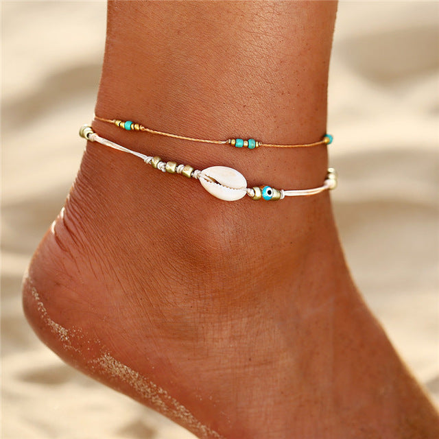 Bohemian Colorful Turkish Eyes Anklets for Women