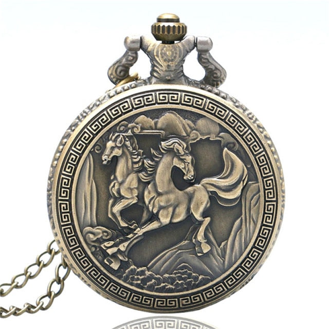 Vintage Bronze Pocket Watch