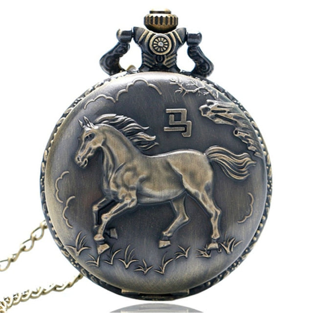 Vintage Bronze Pocket Watch