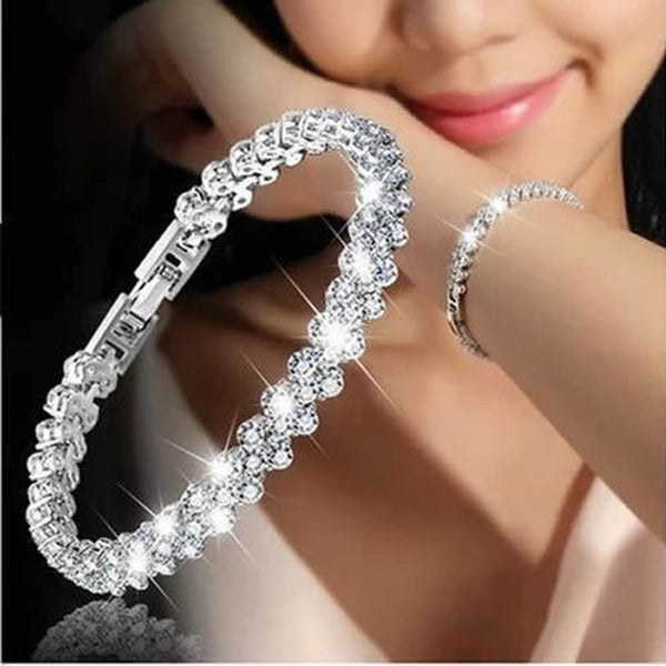 Pulsera de mujer color plata y oro rosa