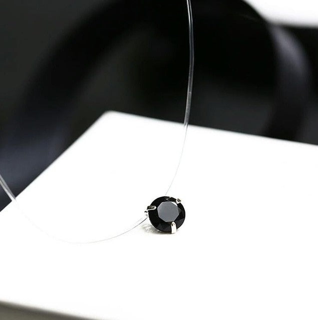 Fashion Shiny Crystal Necklace Zircon Pendant
