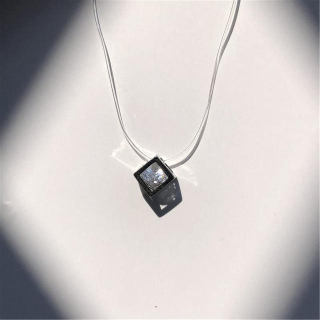 Fashion Shiny Crystal Necklace Zircon Pendant