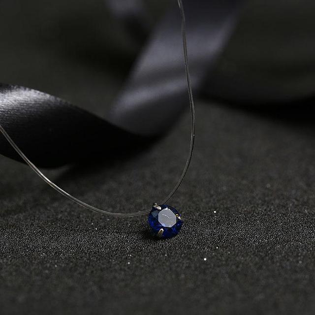 Fashion Shiny Crystal Necklace Zircon Pendant
