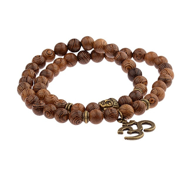 Retro Buddha Bead   Men Black Natural Stone Chakra Bracelets