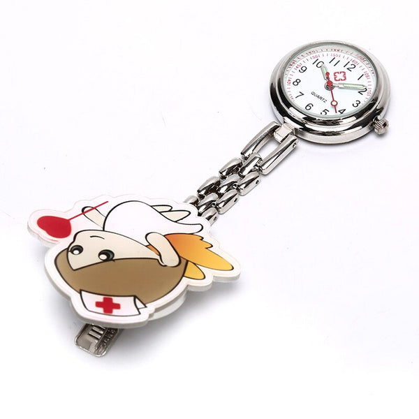 Relojes de bolsillo con clip para colgar con diseño de doctor en 3D