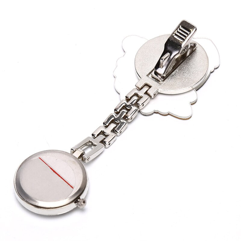 3D Cartoon Doctor Pocket Hang Clip Watches