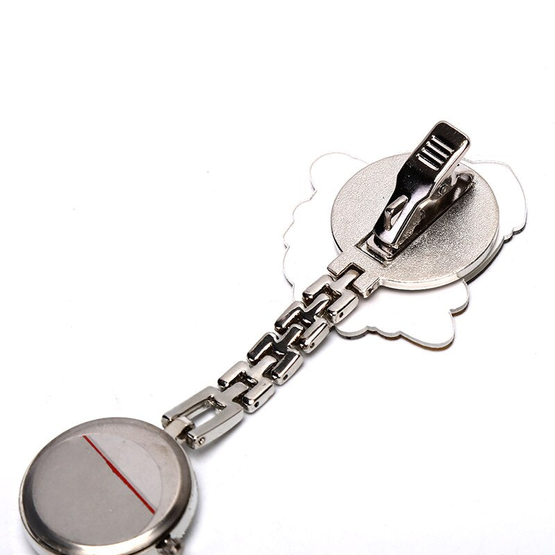 3D Cartoon Doctor Pocket Hang Clip Watches