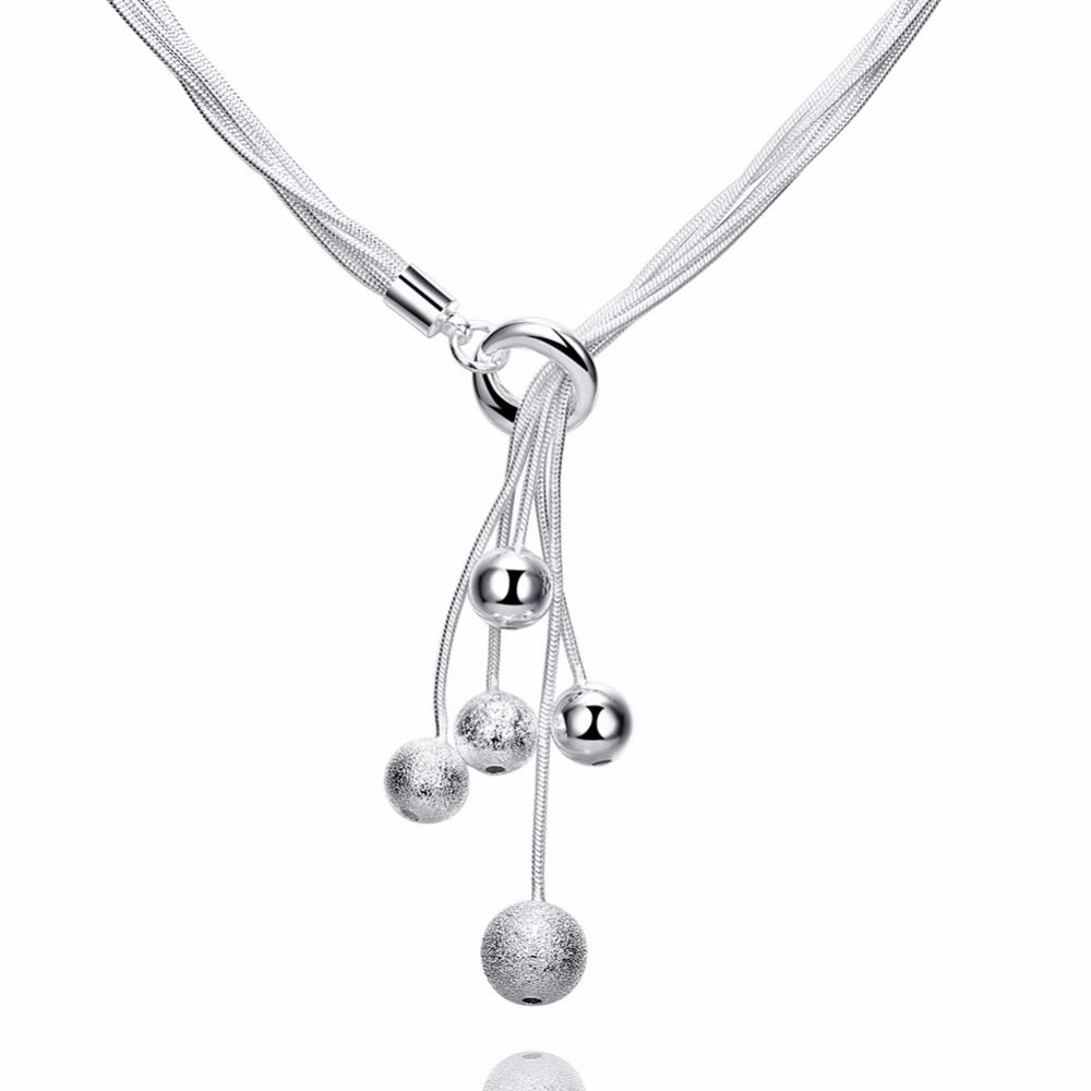 N925 sterling Silver color high-quality five-wire beads set