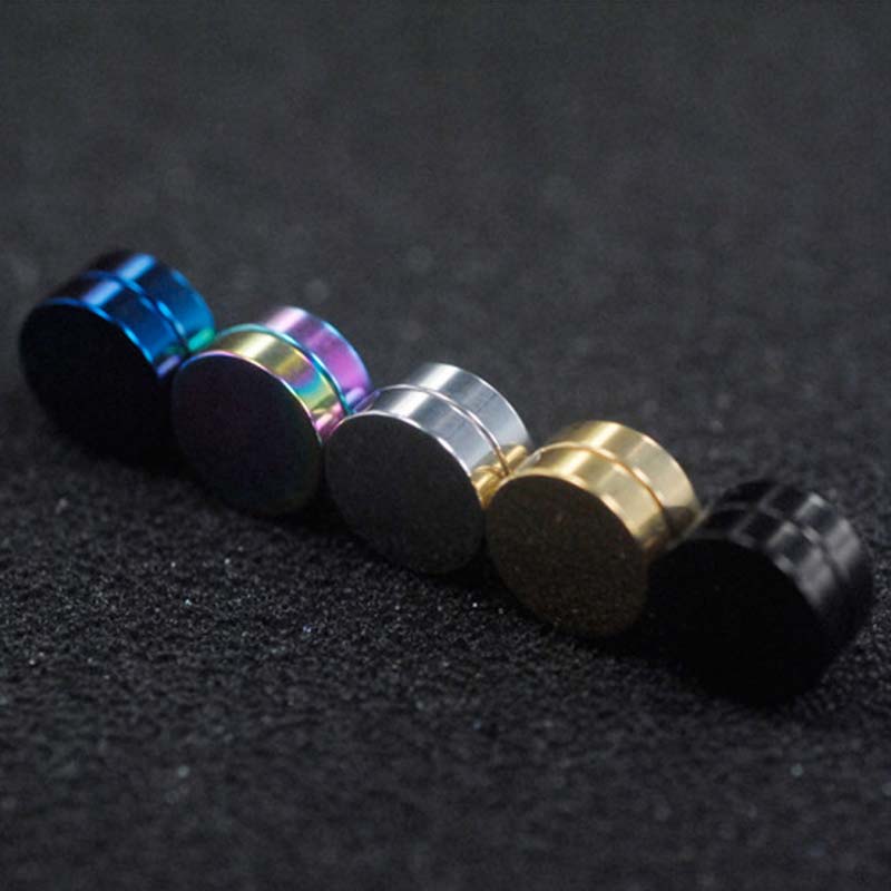 Circle Non Piercing 1PC Strong Magnet Magnetic Mens Ear Clip