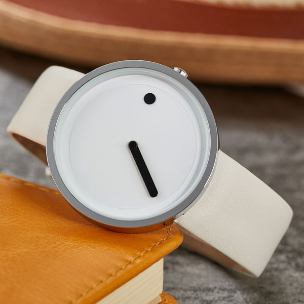 Reloj de pulsera de acero inoxidable de estilo minimalista y moderno, regalo único