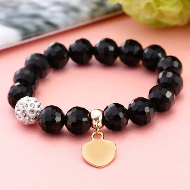 Crystal Butterful Bracelet & Bangle Elastic Heart Bracelets