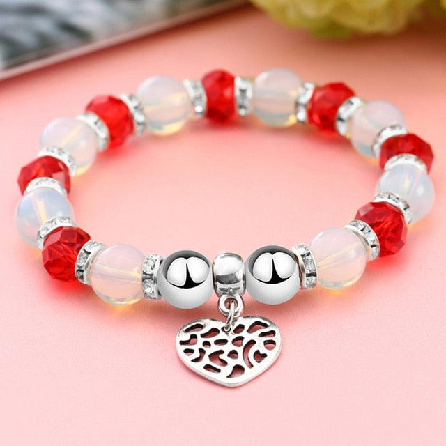 Crystal Butterful Bracelet & Bangle Elastic Heart Bracelets