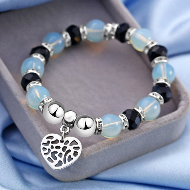 Crystal Butterful Bracelet & Bangle Elastic Heart Bracelets