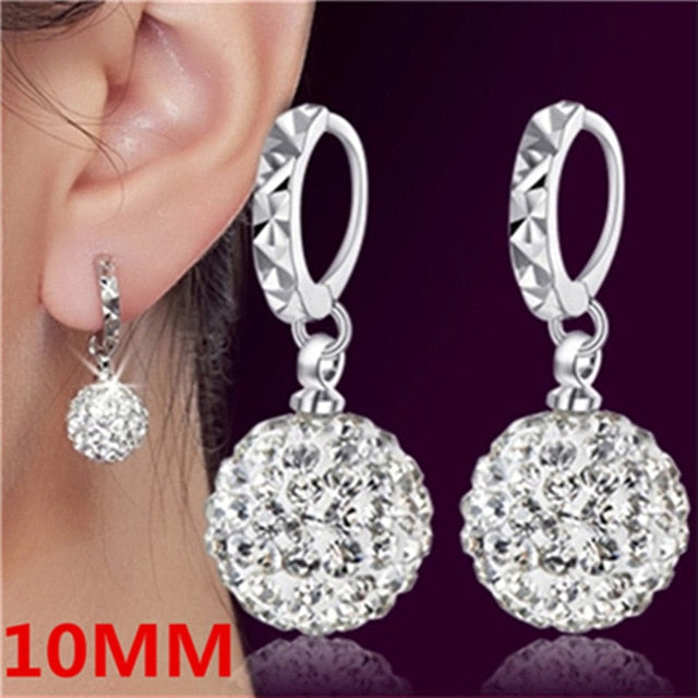 luxury zirconia female  vintage stud earrings