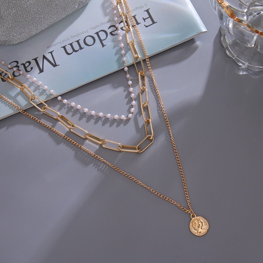 Vintage Multi Layered Women's Necklaces