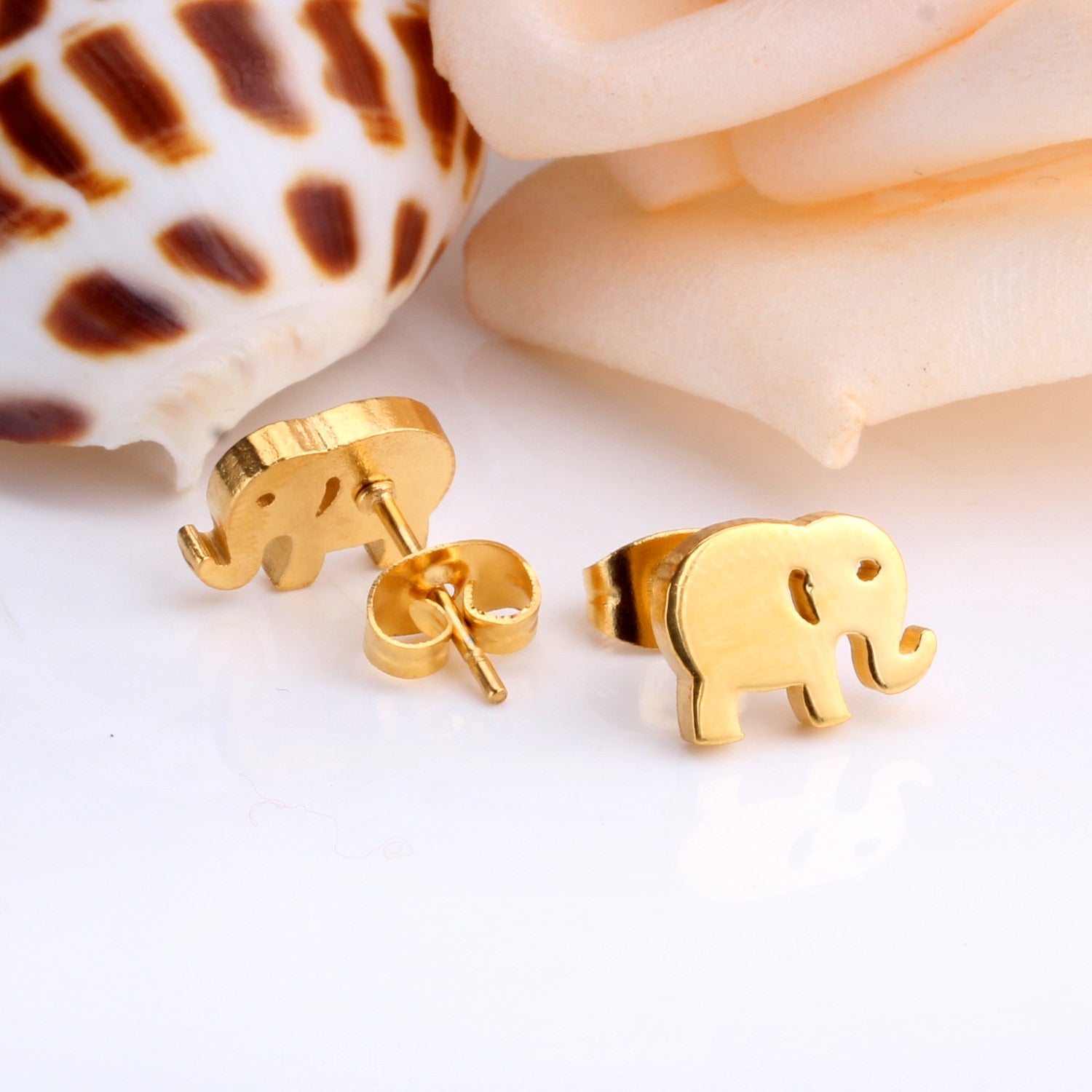 Girl Earrings Star/Love Letter/Stainless Steel Stud Earring