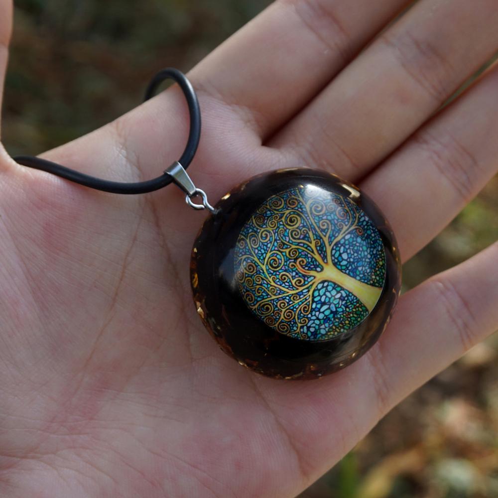 Black Tourmaline  EMF Protection Chakra Pendant