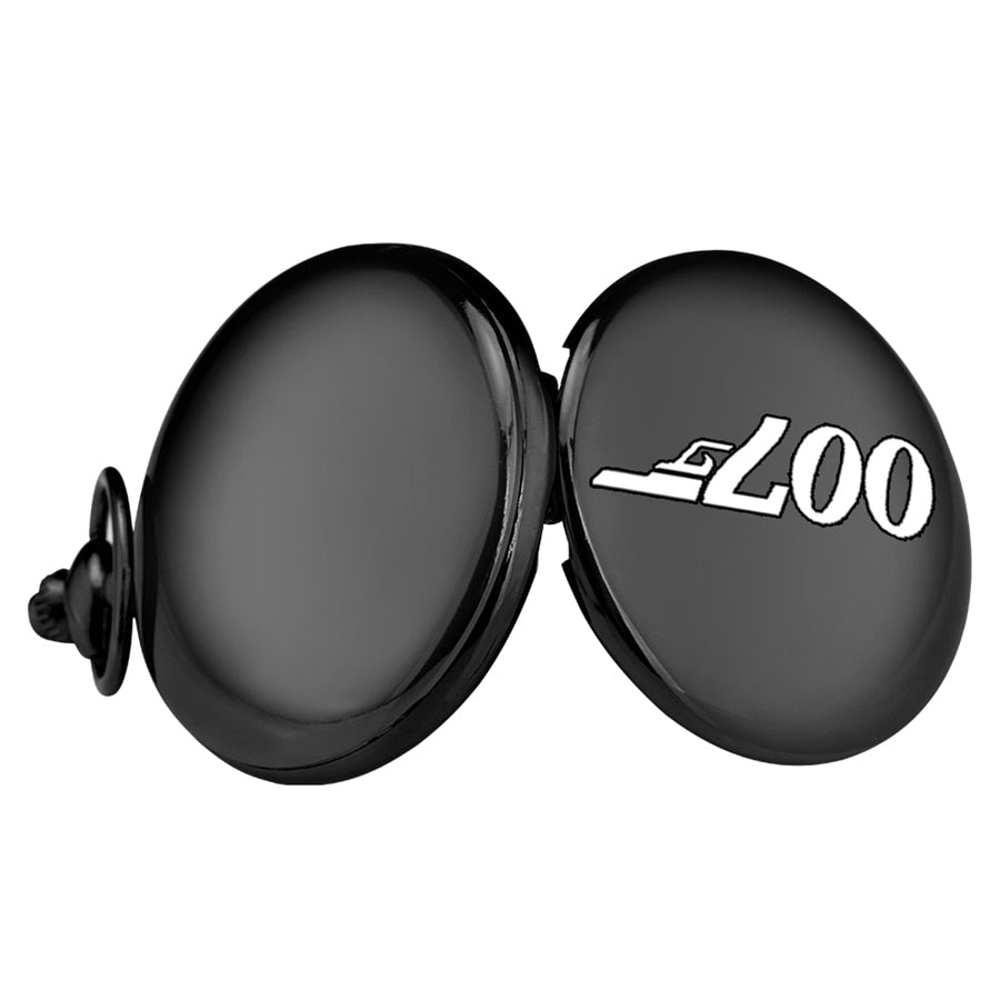 007 Pattern Quartz Pocket Watch