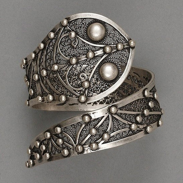 Anillo de serpiente con tallado retro de joyería vintage