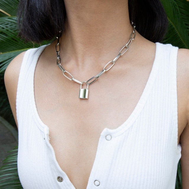 Mixed Linked Circle Necklaces